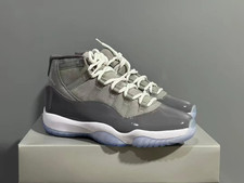 Air Jordan 11 Retro Cool Grey Men's High Top Sneakers Grey Patent Basketball Sho picture