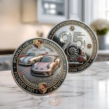 Porsche 95th Anniversary Commemorative Coin picture