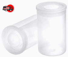 20 PCS Clear Plastic Film Canisters with Lids，35mm CaliberEmpty Camera Reel Cont picture