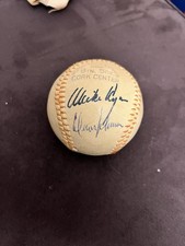 San Francisco Giants HOF Legends Signed Baseball Willie Mays Willie Mccovey JSA picture
