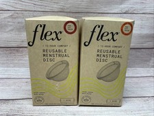Lot of 2 Flex Reusable Menstrual Discs. 1 NEW. 1 New With Open Box. picture