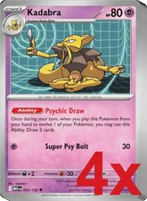 4x Kadabra 055/132 Pokemon TCG Playset ME01: Mega Evolution picture