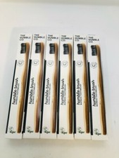 The Humble Co. Humble Bamboo Tooth Brush Soft Adult, Black (6-Pack) picture