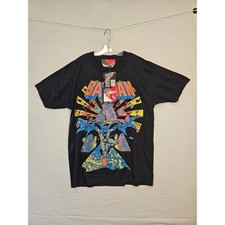 Vintage 1988 Batman DC Comics T-Shirt Division 1 Black Graphic Tee Mens Large picture