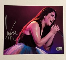AMY LEE HAND SIGNED 8x10 PHOTO AUTOGRAPHED EVANESCENCE LEAD SINGER BAS COA picture