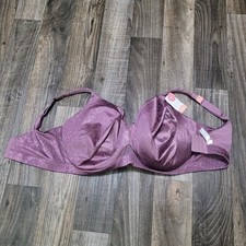 Cacique Unlined Bra Size 44J  Purple Adj Straps picture