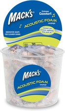 Mack’s Acoustic Foam Earplugs, 100 Pair Tub – Soft, Comfortable Ear Plugs for picture