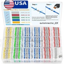 500/160PCS Waterproof Solder Stick Seal Sleeve Heat Shrink Butt Wire Connectors picture