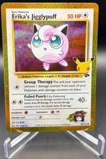 Erika's Jigglypuff 69/132 Gym Challenge 30th Celebration Pokemon - Gold Border picture