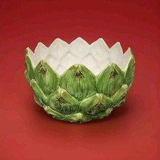 Late 20th Century Oversized Italian Ceramic Artichoke Planter picture