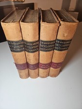 New Americanized Encyclopedia Britannica 1899, LEATHERBOUND Geo M Hill co., art picture