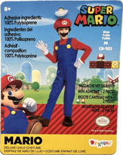SUPER MARIO DELUXE CHILD COSTUME MEDIUM 8-10 picture