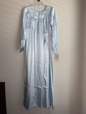 Vintage Deena Blue Satin Long Nightgow Women’s Medium picture