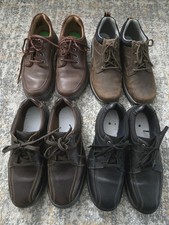 4 Lot Clark's Men's Shoes Size 9 Wide (No Insoles) picture