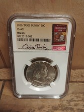 1956 Bugs Bunny 50c FS-401 Ms 64 Auto  picture