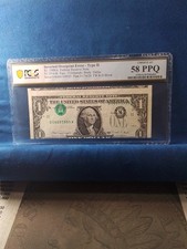 $1 1988-A FRN with Inverted Overprint Error-Type 2, Choice AU58 PPQ, FR1916-K picture