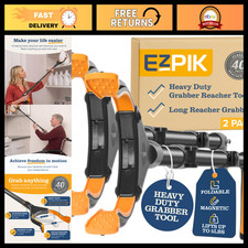 EZPIK Classic 40” Folding Grabber Reacher Tool with Dual Magnets, Heavy Duty Tra picture