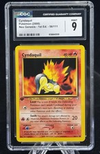 Cyndaquil #56 1st Edition Neo Genesis 2000 Pokémon CGC 9 🔥 picture