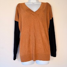 NWT Apt. 9 Petite Colorblock V-Neck Sweater PL Belted Tunic picture
