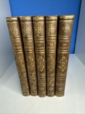 ANTIQUE 1780s HISTOIRE DES HOMMES French Books 5 Vol Set Tomes Good Cond, RARE picture