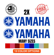 2X  Yamaha Text Logo Vinyl Decal Sticker - Tank/Fairing, Multiple sizes picture