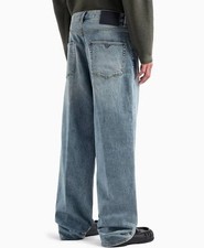 NWT Emporio Armani J74 Loose Fit Light Wash Jeans Men’s Size W30 5 Pocket Pant picture