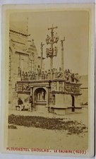 Original Business Card c1870 - FRANCE - Plougastel Daoulas - Le Calvaire picture