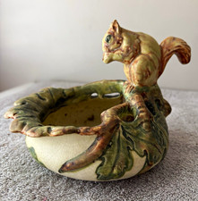 Vintage weller pottery, woodcraft squirrel nut bowl picture