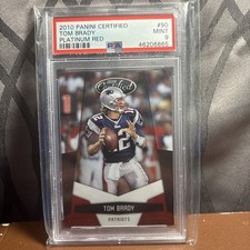 2011 Panini Certified TOM BRADY  Platinum Red 402/999 Patriots  PSA 9 picture