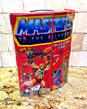 Vintage 1980's Masters Of The Universe 8 Action Figures  With Collectors Case picture