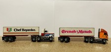 Vintage Aurora AFX Big Rig Challenge HO Slot Cars Chef Boyardee Crunch n Munch picture