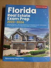 Florida Real Estate Exam Prep 2023-2024 by Newstone Real Estate Test Prep Team picture