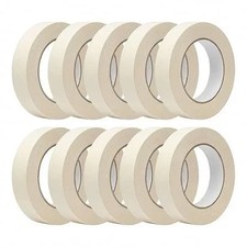 Masking Tape 0.75 inch x 55 Yards x 10 Rolls, White Painters Tape for General picture