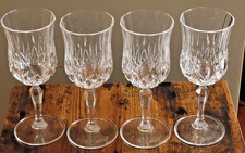 Vintage RCR Royal Crystal Rock OPERA Crystal Wine Glasses Set of 4 Italy 7.5