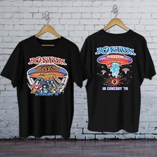 Vtg BOSTON Band In Concert 78 Cotton Black T Shirt For Men All Size UR115 picture