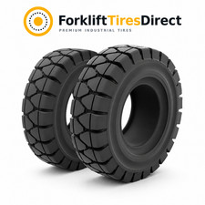 (Pack of 2) 5.00-8 Outdoor Solid Pneumatic Forklift Tire picture