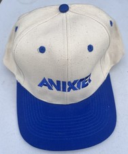 Anixter Snapback Hat Blue & Cream OSFA Embroidered; Never Worn picture
