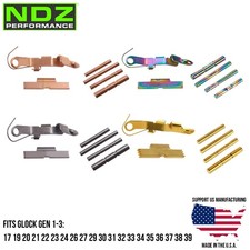 NDZ Extended Control Kit ESLL Pins Ghost Slide Release Fits Glock 19 Gen 1-3 picture