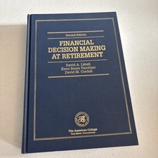 Financial Decision Making At Retirement Second edition Hardcover  picture