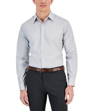 Club Room Regular-Fit Stretch Dress Shirt Men's XL 17-17.5 Misty Harbor picture