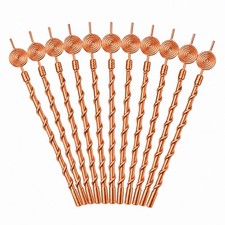KLEONE 12pc Pure Copper Electroculture Spiral Garden Stakes picture