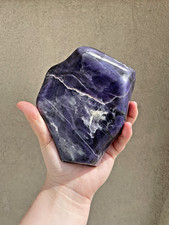Deep Purple Morado Opal, hand carved and polished, 1806g, 3.98lbs, violet flame picture
