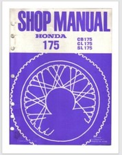 1975 Honda CB CL SL 175 Shop Manual 100 pages picture