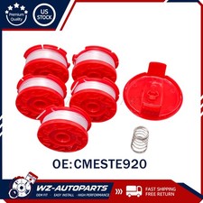 5x String Trimmer Spool Line 1x Cap 1x Spring For Craftsman CMCST900 CMZST065 picture