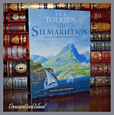 The Silmarillion by J.R.R. Tolkien Illustrated  C. Tolkien New Deluxe Hardcover picture