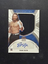 2022 Panini Chronicles WWE Sami Zayn Crown Royale Silhouettes Relic Auto /99 picture