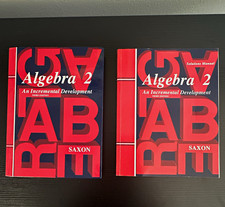 Saxon Algebra 2: An Incremental Development 3rd Edition Solutions Manual Set picture