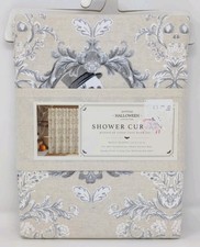 Envogue Halloween Skeleton Cotton Linen Shower Curtain 72x72  NEW picture