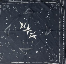 TXT ACT:TOMORROW Navy Blue/White Star Print Square  Bandana picture
