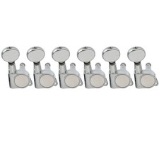 Wilkinson Chrome 6 Inline E-Z-LOK Guitar Machine Head Tuning For Fender Guitar picture